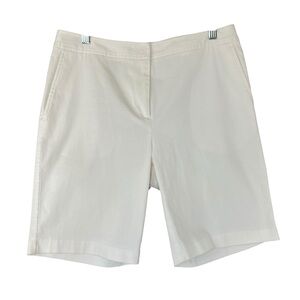 J. MCLAUGHLIN Women's Celia Classic Chino Bermuda Shorts White Size 6